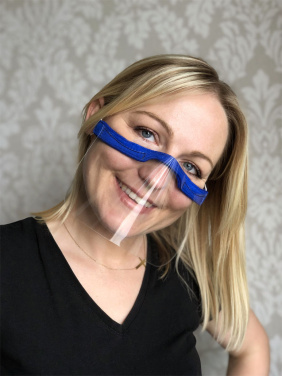 Logo trade business gift photo of: KALIPSO clear face shield-mask for mouth and nose 1447162